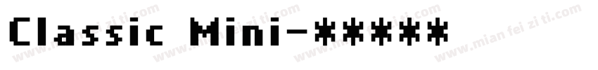 Classic Mini字体转换